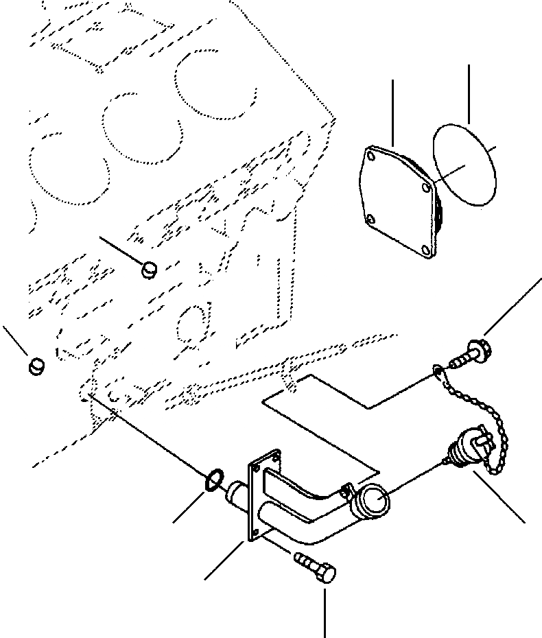 Схема запчастей Komatsu WA900-3LC - A9-A7A МАСЛ. FILL PORT ДВИГАТЕЛЬ