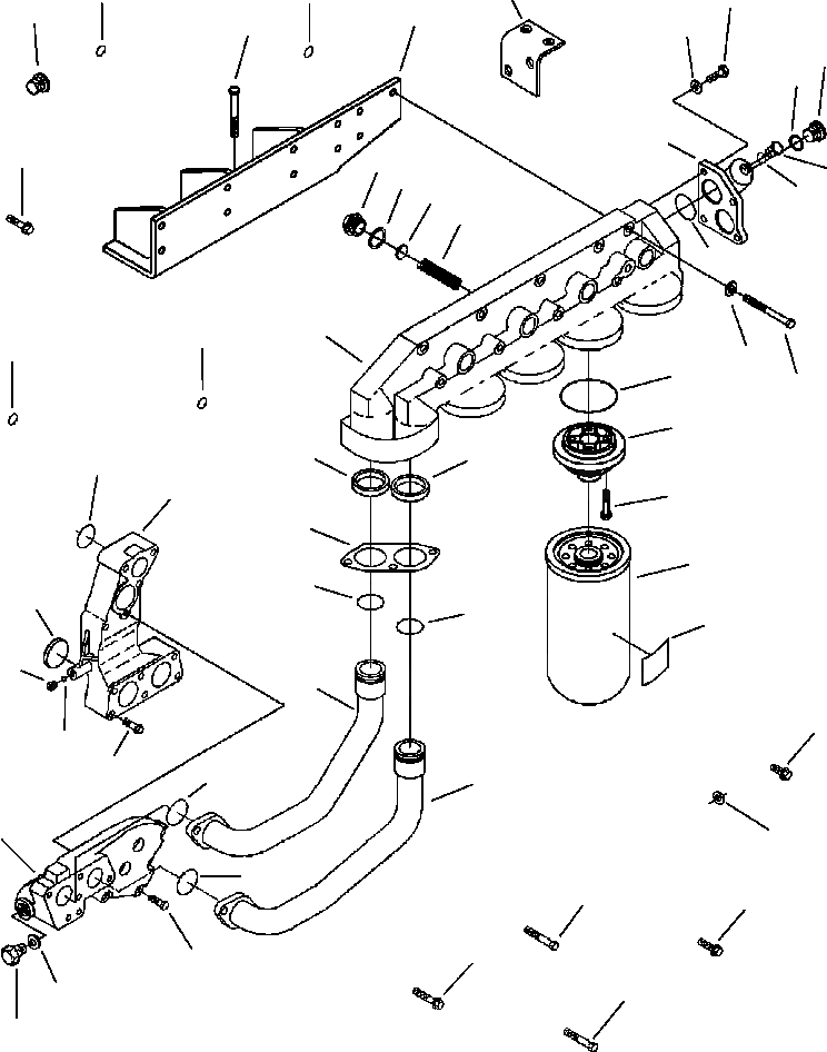 Схема запчастей Komatsu WA900-3LC - A9-A9B МАСЛ. ФИЛЬТР ШАССИ SERIAL NUMBER A9 И UP ДВИГАТЕЛЬ