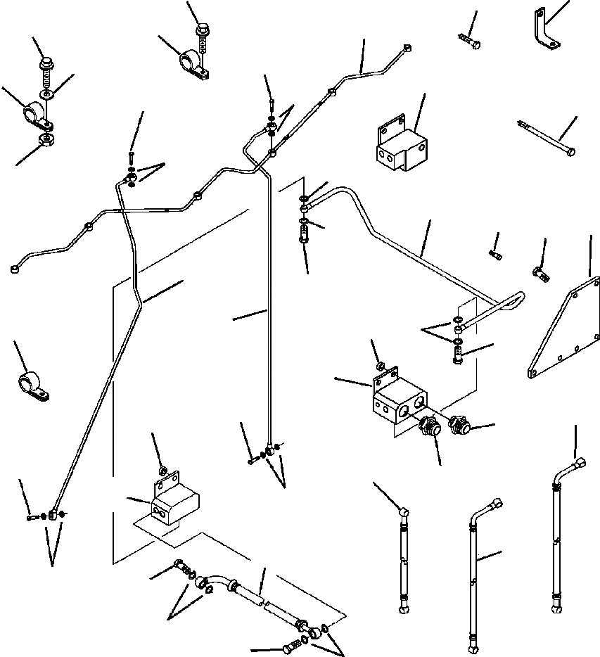 Схема запчастей Komatsu WA900-3LC - A-A7A9 ТОПЛИВОПРОВОД. ШАССИ SERIAL NUMBER A - A8 ДВИГАТЕЛЬ