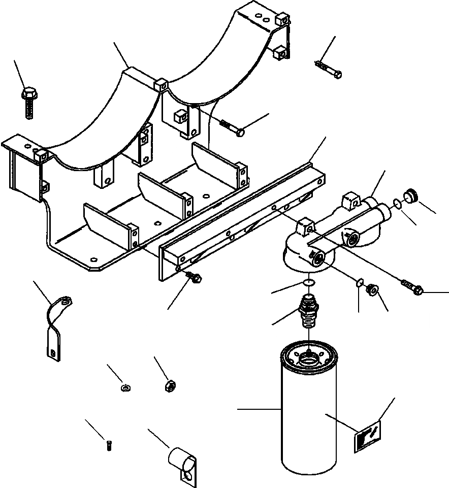 Схема запчастей Komatsu WA900-3LC - A9-A7B ТОПЛИВН. ФИЛЬТР. И КРЕПЛЕНИЕ ШАССИ SERIAL NUMBER A9 И UP ДВИГАТЕЛЬ