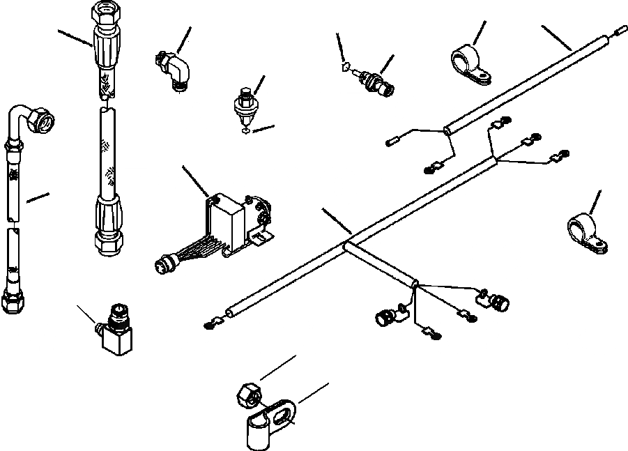 Схема запчастей Komatsu WA900-3LC - A-A7A PRE-СИСТЕМА СМАЗКИ STARTER ТРУБЫ ШАССИ SERIAL NUMBER A - A8 ДВИГАТЕЛЬ