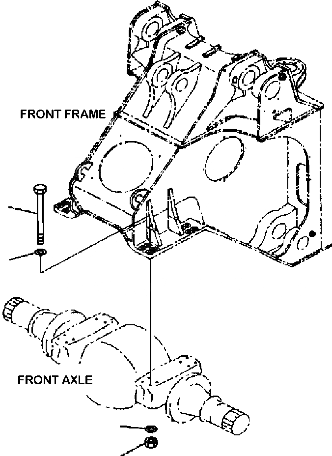 Схема запчастей Komatsu WA900-3LC - F-8A ПЕРЕДНИЙ МОСТ КРЕПЛЕНИЕ МОСТА СИЛОВАЯ ПЕРЕДАЧА И КОНЕЧНАЯ ПЕРЕДАЧА