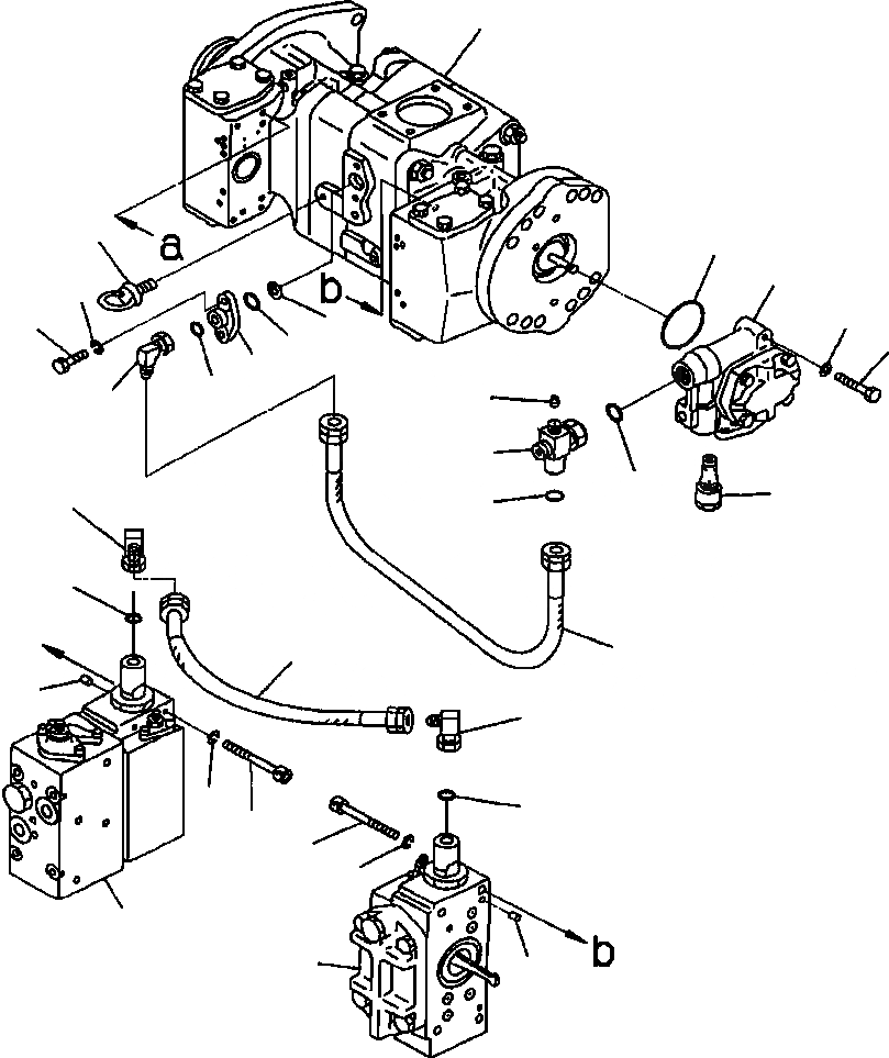 Схема запчастей Komatsu WA900-3LC - H-A ПОГРУЗ. НАСОС СЕРВОКЛАПАНS (заводской номер A- ) ГИДРАВЛИКА