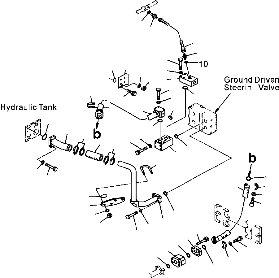 Схема запчастей Komatsu WA900-3LC - H-A GROUND ПРИВОДN ГИДРАВЛИКА РУЛ. УПРАВЛЕНИЯ (/) ГИДРАВЛИКА