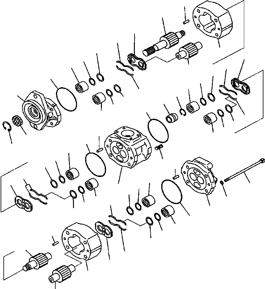 Схема запчастей Komatsu WA900-3LC - H-A GROUND ПРИВОДN НАСОС РУЛЕВ. УПРАВЛ-Я ГИДРАВЛИКА