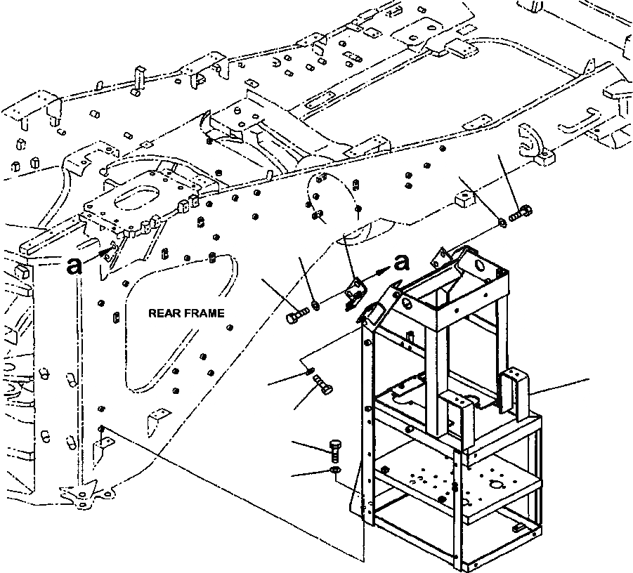 Схема запчастей Komatsu WA900-3LC - K-A УПРАВЛ-Е ТОРМОЗОМ КОРПУС И ЭЛЕМЕНТЫ КРЕПЛЕНИЯ OPERATORS ОБСТАНОВКА И СИСТЕМА УПРАВЛЕНИЯ