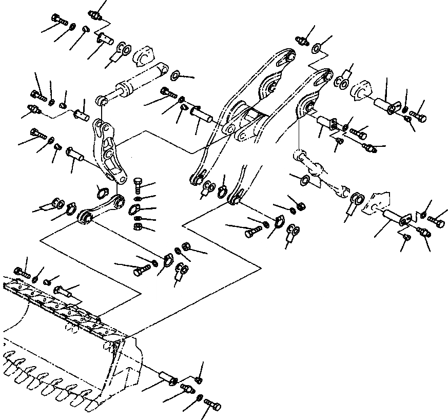 Схема запчастей Komatsu WA900-3LC - T-A РУКОЯТЬ И КОЛЕНЧАТЫЙ РЫЧАГ ПАЛЕЦ (АВТОМАТИЧ. СМАЗ.) РАБОЧЕЕ ОБОРУДОВАНИЕ