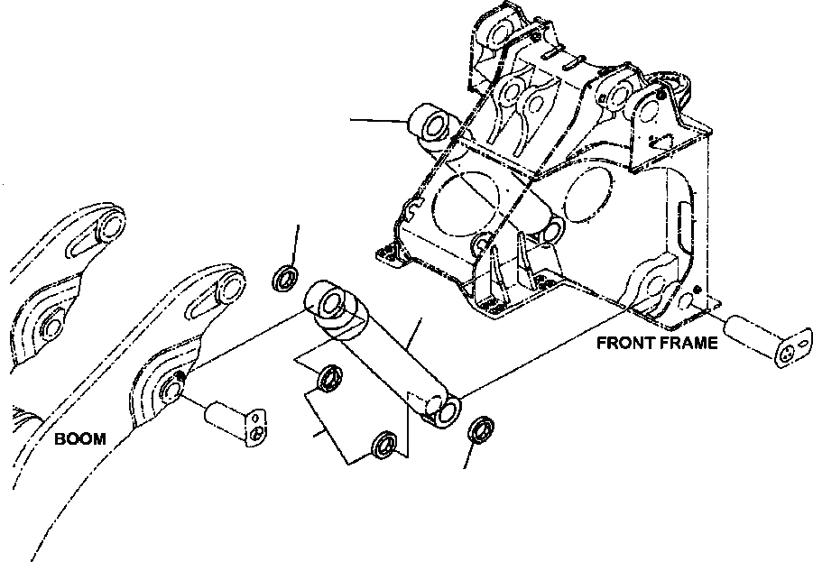 Схема запчастей Komatsu WA900-3LC - T-A ГИДРОЦИЛИНДР ПОДЪЕМА УПЛОТНЕНИЕS РАБОЧЕЕ ОБОРУДОВАНИЕ