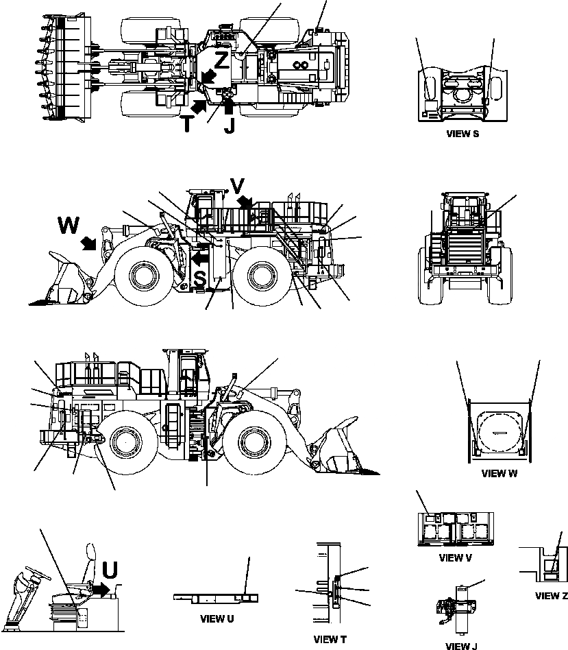 Схема запчастей Komatsu WA900-3LC - U-A МАРКИРОВКА МАРКИРОВКА