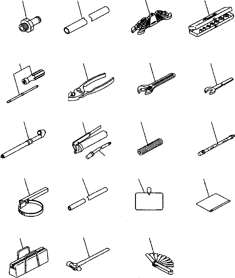Схема запчастей Komatsu WA900-3LC - V-A ОСНОВН. ИНСТРУМЕНТ АКСЕССУАРЫ
