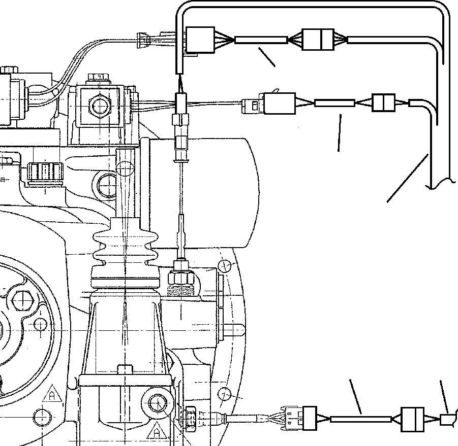 Схема запчастей Komatsu WB140-2N - E-A ЭЛЕКТРИКА WD ТРАНСМИССИЯ JUMPER WIRES - заводской номер A8-A98 ЭЛЕКТРИКА