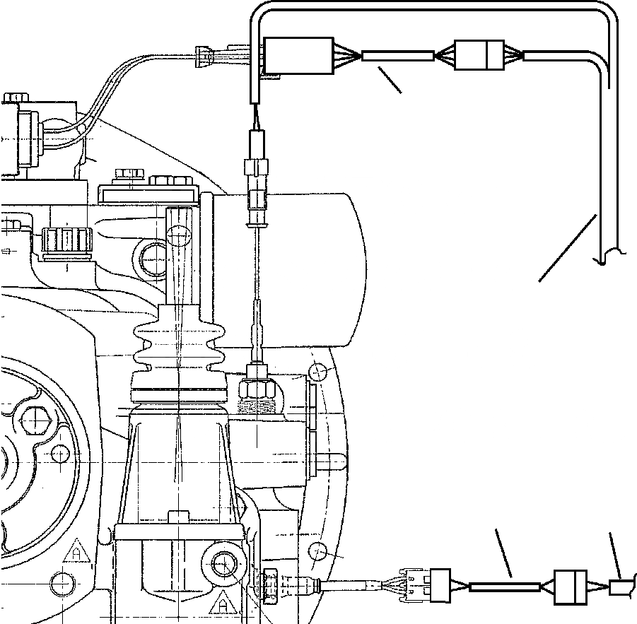 Схема запчастей Komatsu WB140-2N - E-A ЭЛЕКТРИКА WD ТРАНСМИССИЯ JUMPER WIRES - заводской номер A8-A9 ЭЛЕКТРИКА