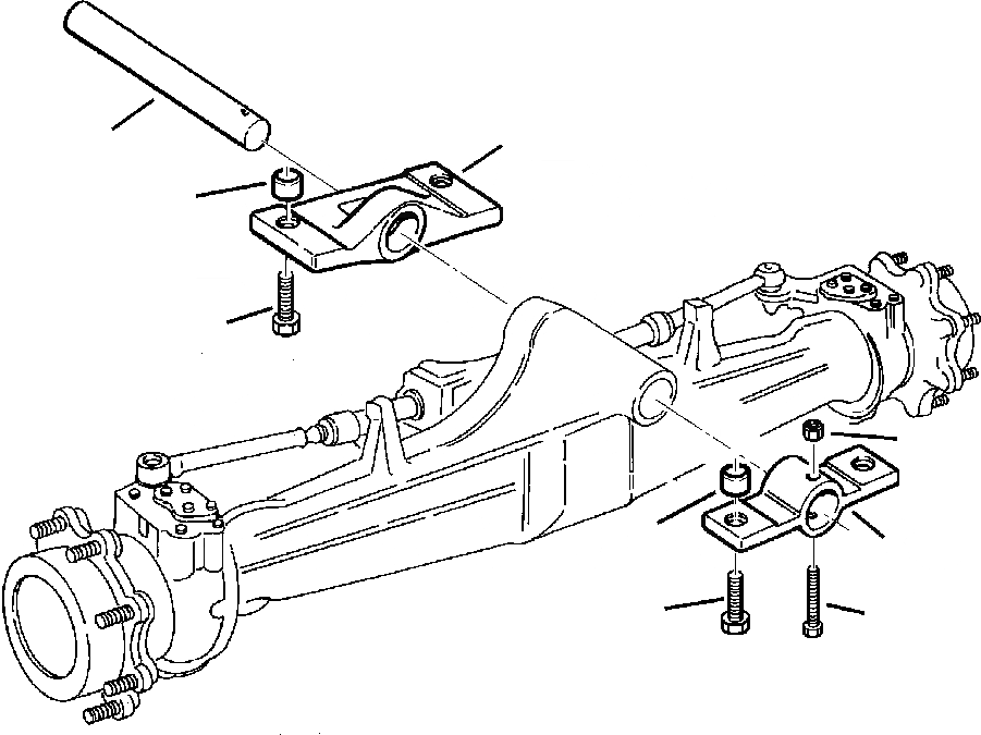 Схема запчастей Komatsu WB140-2N - F-A WD ПЕРЕДНИЙ МОСТ КРЕПЛЕНИЕ заводской номер A7- СИЛОВАЯ ПЕРЕДАЧА И КОНЕЧНАЯ ПЕРЕДАЧА