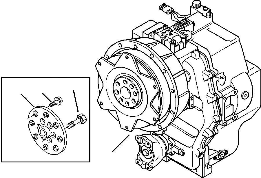 Схема запчастей Komatsu WB140-2N - F-A WD ТРАНСМИССИЯ COMPLETE ASSEMBLY - заводской номер A7-A98 СИЛОВАЯ ПЕРЕДАЧА И КОНЕЧНАЯ ПЕРЕДАЧА