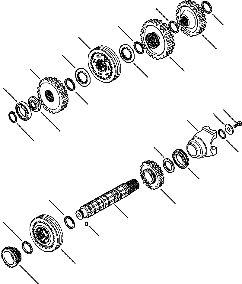Схема запчастей Komatsu WB140-2N - F-A WD ТРАНСМИССИЯ ВЫХОДНОЙ ВАЛ - заводской номер A99- СИЛОВАЯ ПЕРЕДАЧА И КОНЕЧНАЯ ПЕРЕДАЧА