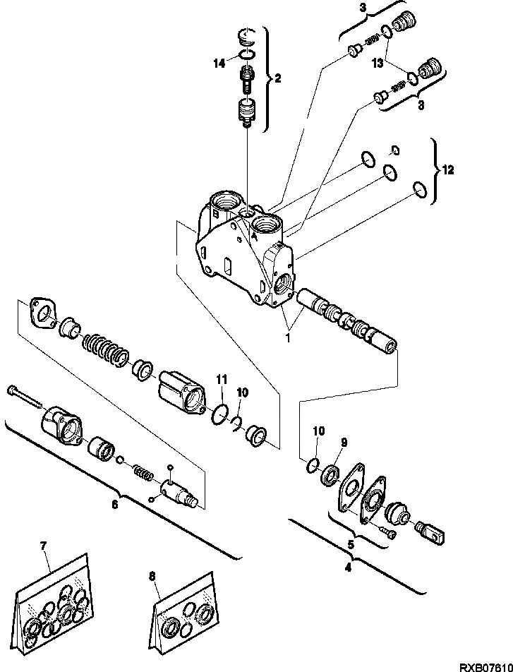 Схема запчастей Komatsu WB140PS-2N - FIG. H7-A УПРАВЛ-Е ПОГРУЗ. КОВШОМ КЛАПАН - ПОГРУЗ. LIFT SECTION ДЛЯ КОВША [4 В 1] ГИДРАВЛИКА