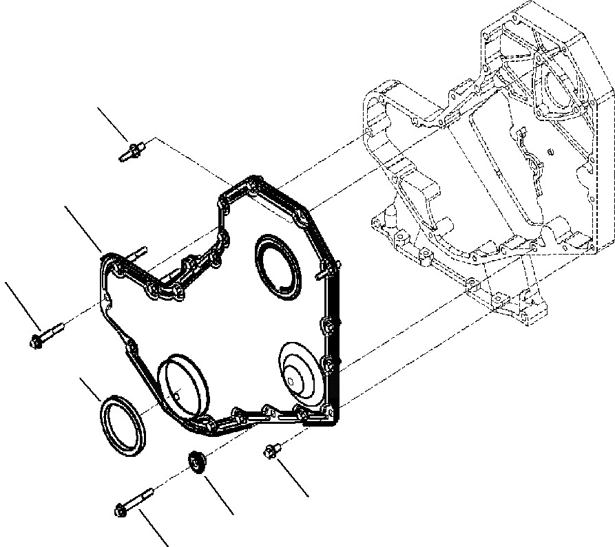 Схема запчастей Komatsu WB142-5 - A9-AA ПЕРЕДН. ПРИВОД COVER ДВИГАТЕЛЬ
