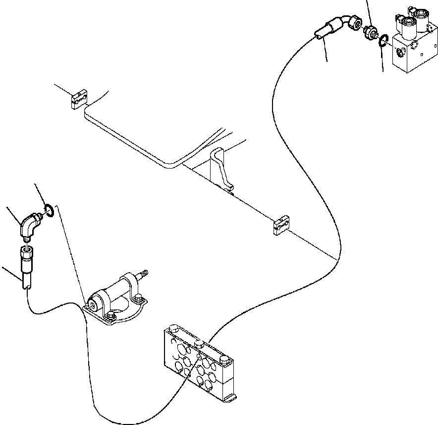 Схема запчастей Komatsu WB142-5 - H7-A ГИДРОЛИНИЯ БЛОКИР. СТРЕЛЫ ЛИНИЯ ГИДРАВЛИКА