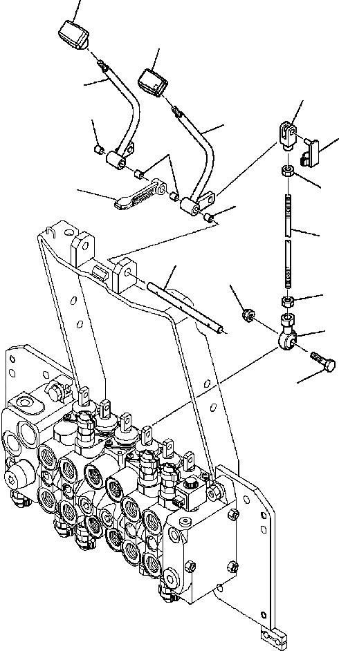 Схема запчастей Komatsu WB142-5 - K-A РЫЧАГИ УПРАВЛ-Я ОПОРАМИ OPERATOR\XD S ОБСТАНОВКА И СИСТЕМА УПРАВЛЕНИЯ