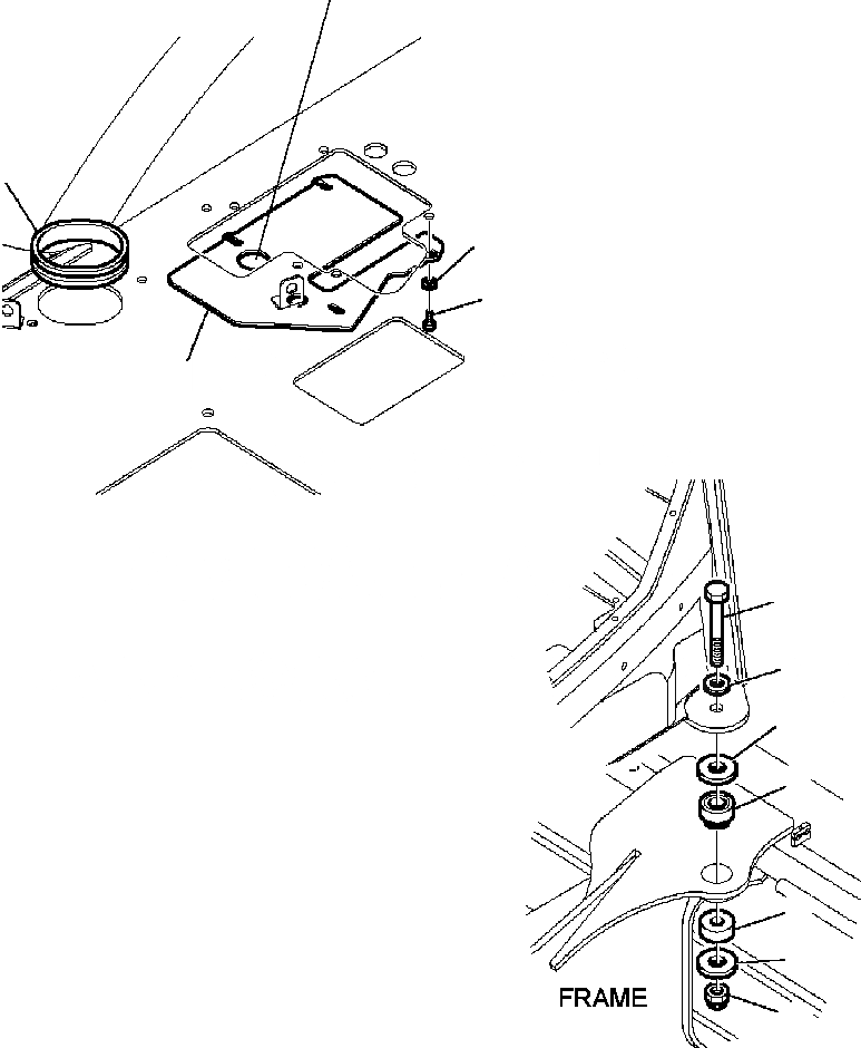 Схема запчастей Komatsu WB142-5 - K7-A НАВЕС КРЕПЛЕНИЕ OPERATOR\XD S ОБСТАНОВКА И СИСТЕМА УПРАВЛЕНИЯ