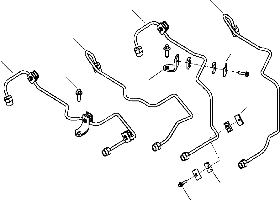 Схема запчастей Komatsu WB146-5 - A-AA ТОПЛИВН. ВПРЫСК ТРУБЫ ДВИГАТЕЛЬ
