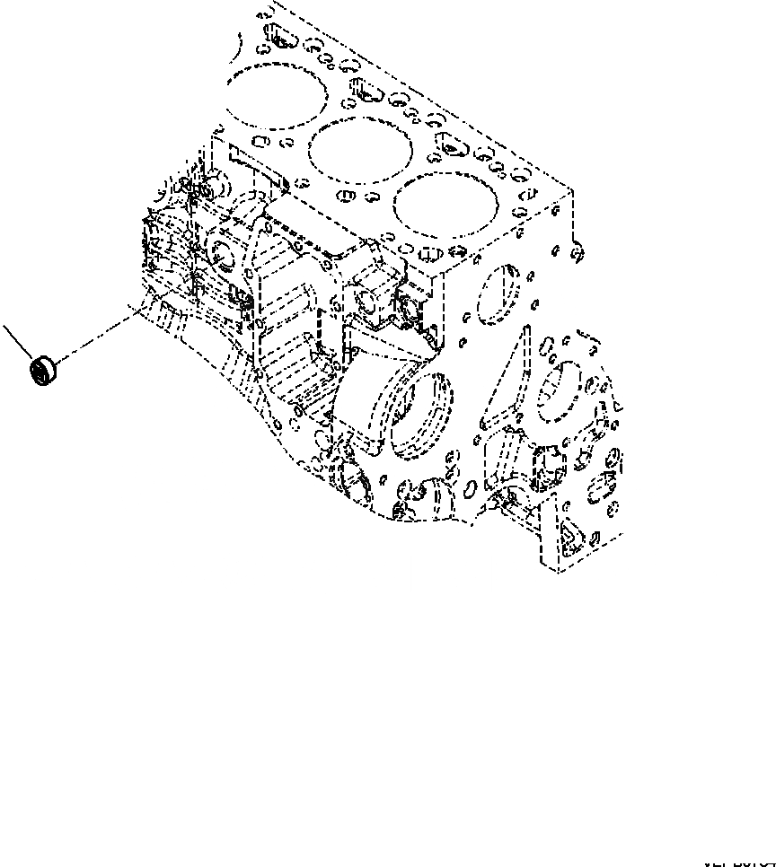 Схема запчастей Komatsu WB146PS-5 - A-AA ПОДОГРЕВАТЕЛЬ ХЛАДАГЕНТА ЗАГЛУШКА ДВИГАТЕЛЬ
