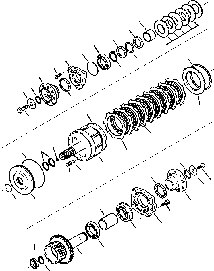 Схема запчастей Komatsu WB150AWS-2N - FIG. F-A ТРАНСМИССИЯ - WD МУФТА СИЛОВАЯ ПЕРЕДАЧА И КОНЕЧНАЯ ПЕРЕДАЧА