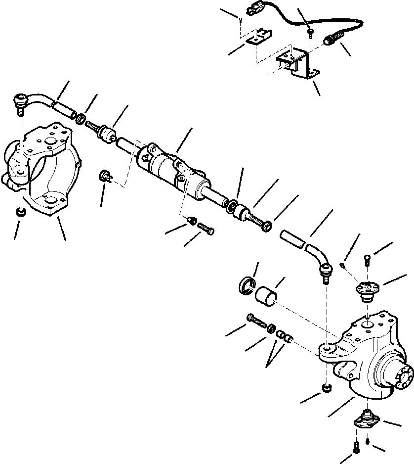 Схема запчастей Komatsu WB150AWS-2N - FIG. F-A ЗАДН. МОСТ - РУЛЕВ. УПРАВЛЕНИЕ РУКОЯТИ СИЛОВАЯ ПЕРЕДАЧА И КОНЕЧНАЯ ПЕРЕДАЧА