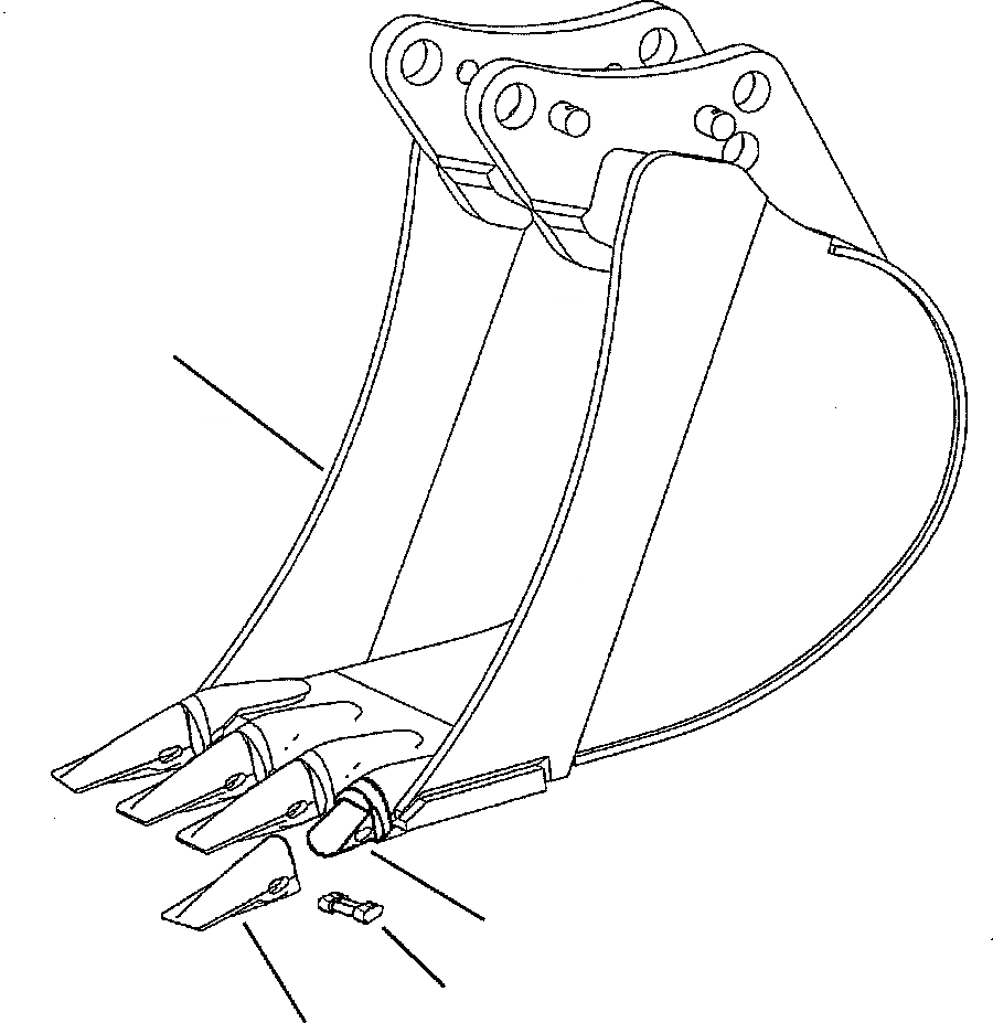 Схема запчастей Komatsu WB156-5 BACKHOE LOADER - T-A ЭКСКАВАТ. КОВШ 8 INCH РАБОЧЕЕ ОБОРУДОВАНИЕ