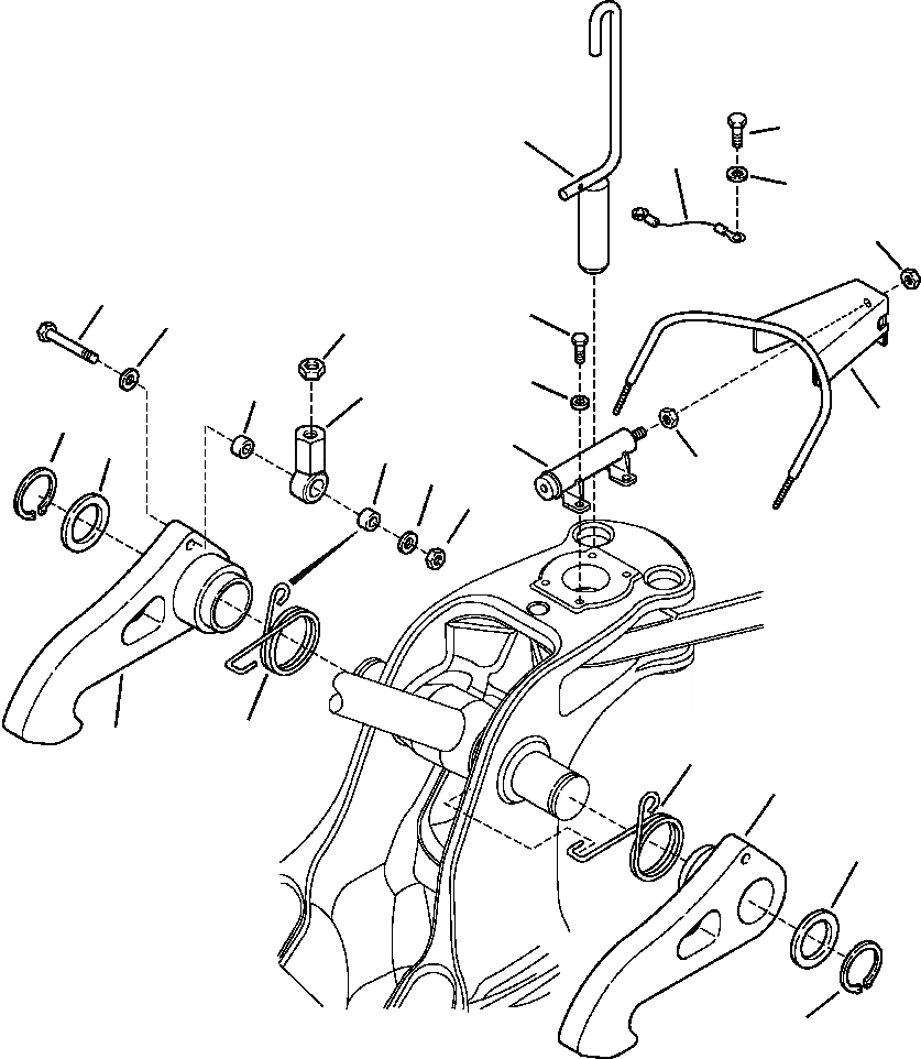 Схема запчастей Komatsu WB156PS-5 - T-A СТРЕЛА И ПОВОРОТН. БЛОКИР. - ЭКСКАВАТ. РАБОЧЕЕ ОБОРУДОВАНИЕ