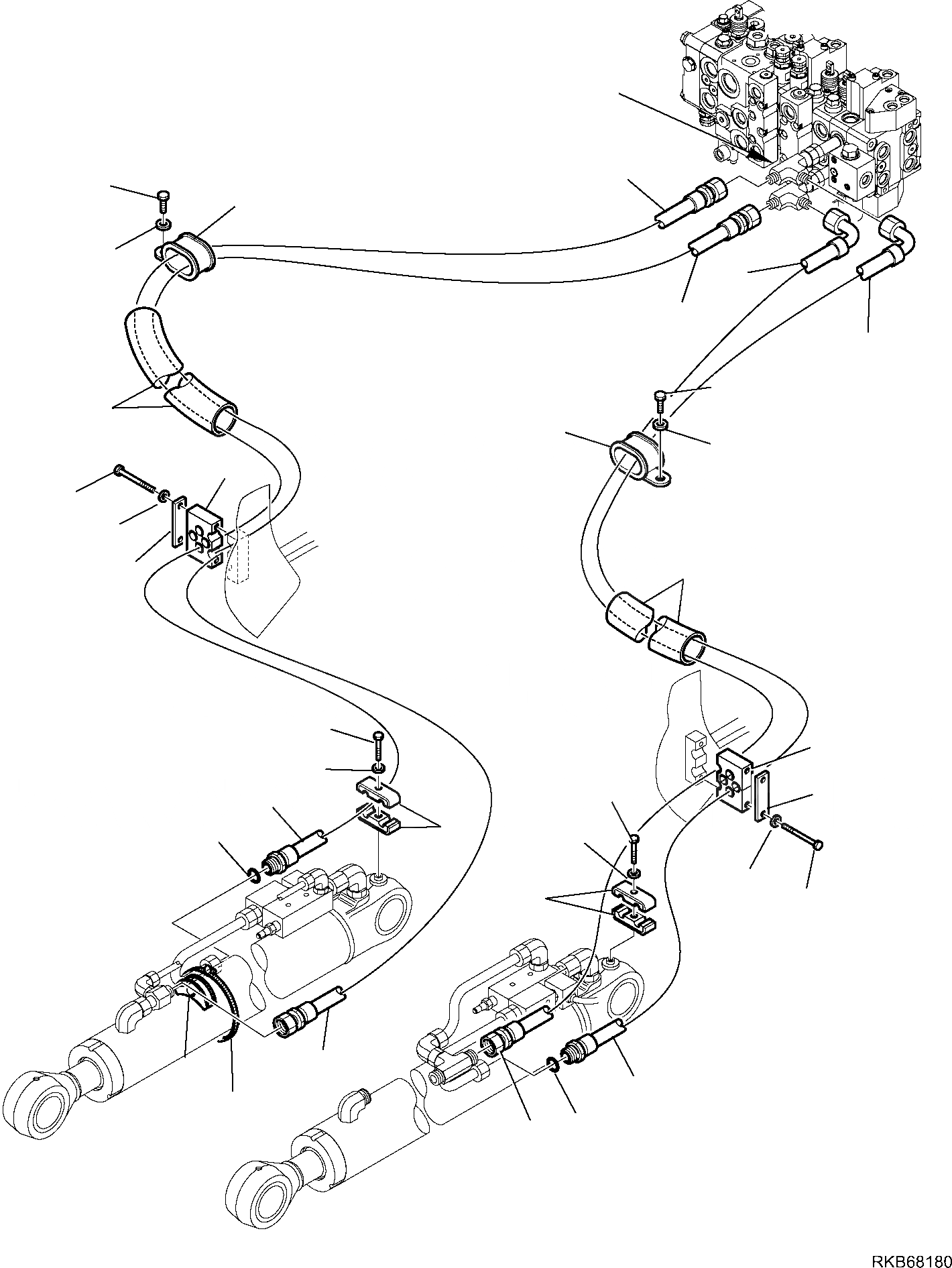 Схема запчастей Komatsu WB93R-5E0 - ГИДРОЛИНИЯ (ЦИЛИНДР ПОДЪЕМА ПОГРУЗ. КОВША) (КЛАПАН БЕЗОПАСНОСТИ) (/) РАБОЧЕЕ ОБОРУДОВАНИЕ ГИДРАВЛИКА