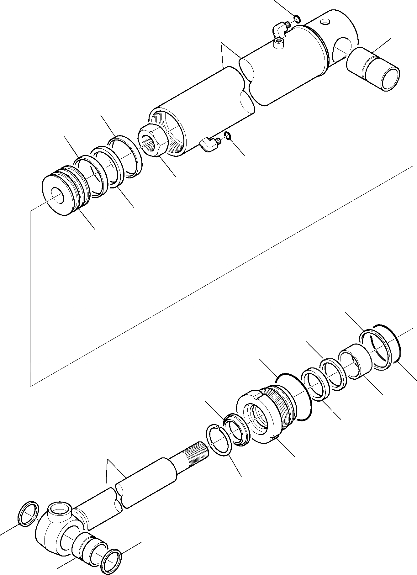 Схема запчастей Komatsu WB93S-5 - ЦИЛИНДР КОВША РАБОЧЕЕ ОБОРУДОВАНИЕ