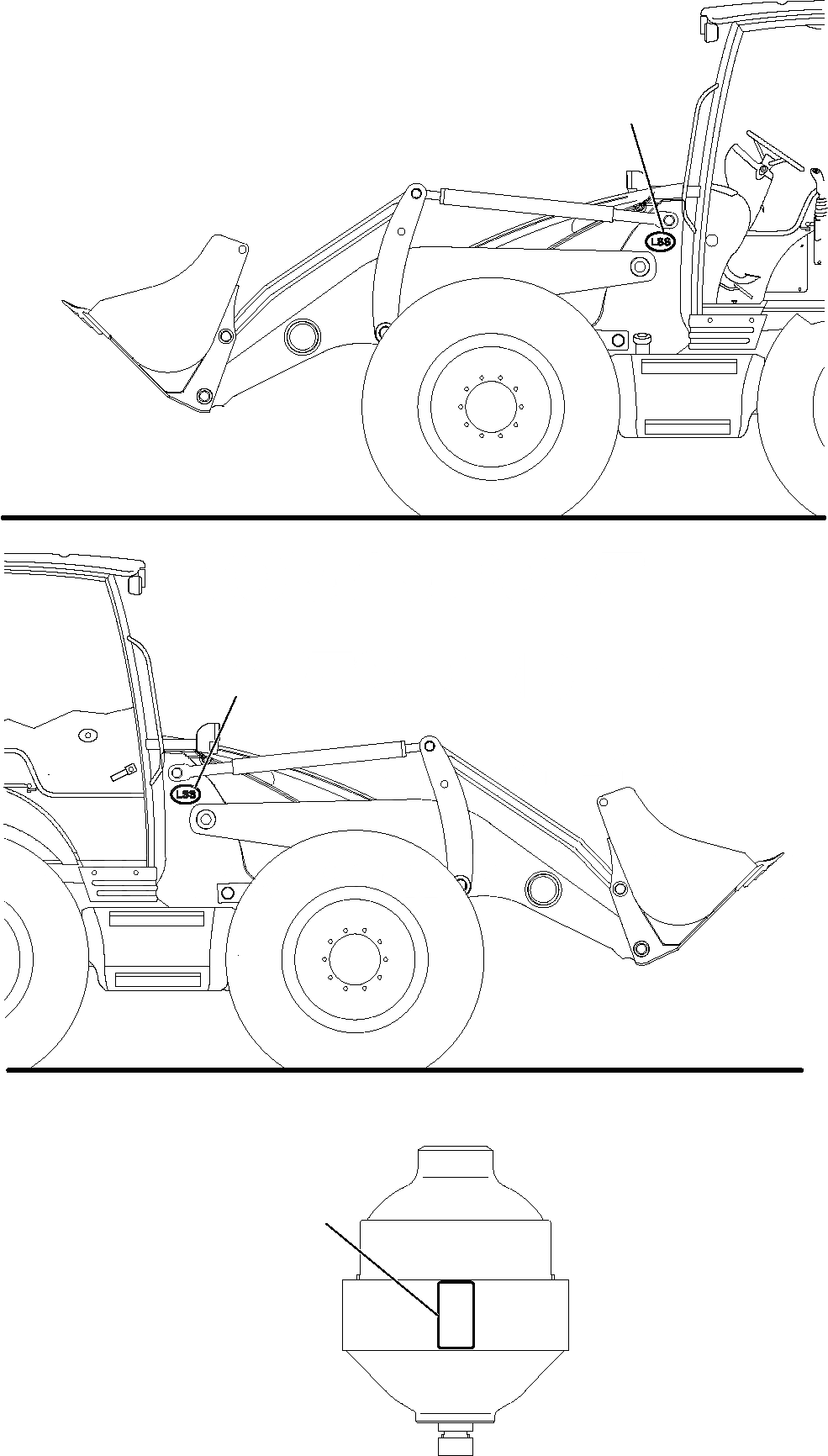 Схема запчастей Komatsu WB93S-5 - МАРКИРОВКА (РЕГУЛИР. ПЛАВНОСТИ ХОДА) (ОПЦИОНН.) МАРКИРОВКА