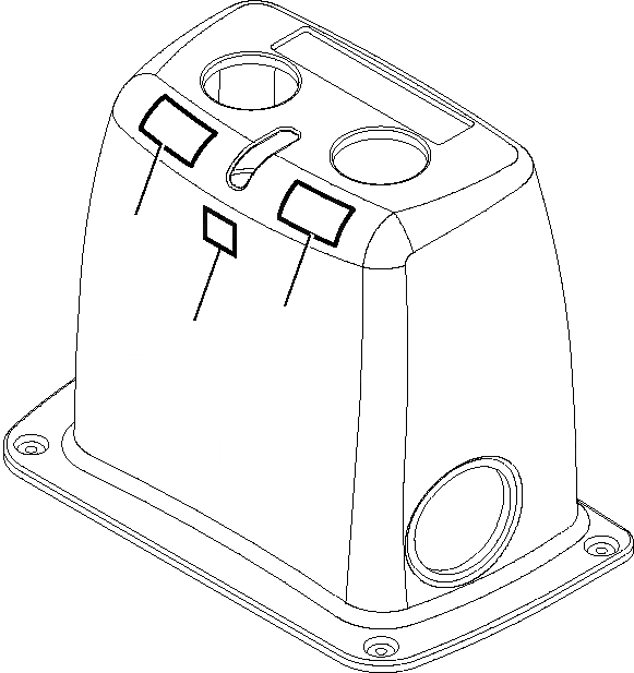 Схема запчастей Komatsu WB93S-5 - МАРКИРОВКА (ЭКСКАВАТ.) МАРКИРОВКА