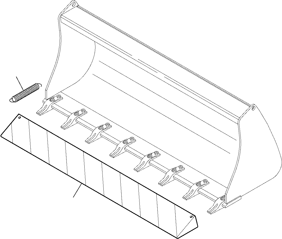 Схема запчастей Komatsu WB93S-5 - ОБОРУД-Е ДЛЯ ДОРОЖН. ДВИЖЕН. (/) МАРКИРОВКА