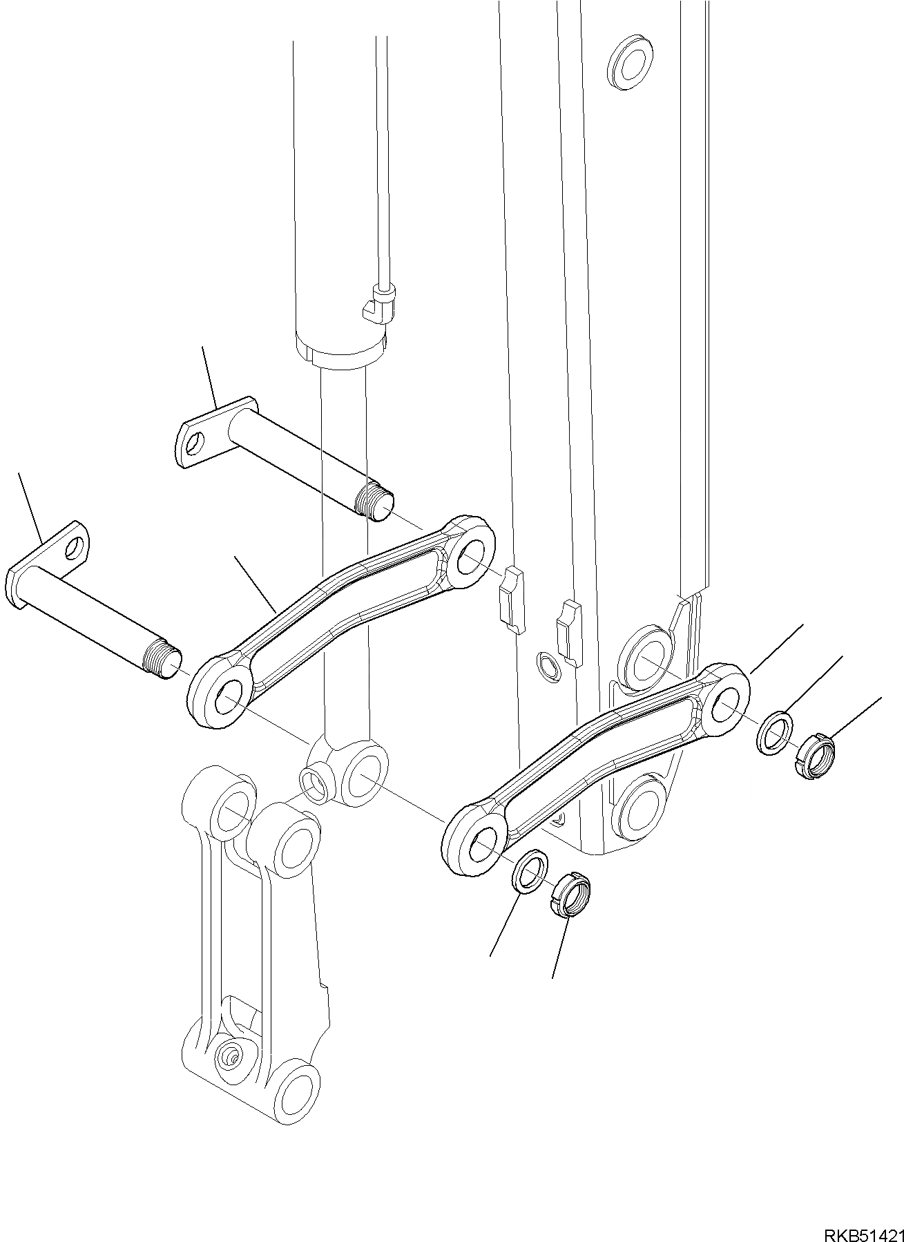 Схема запчастей Komatsu WB93S-5E0 - СОЕДИНЕНИЕ КОВША (С ТЕЛЕСКОПИЧЕСК. РУКОЯТЬ) (/) РАБОЧЕЕ ОБОРУДОВАНИЕ