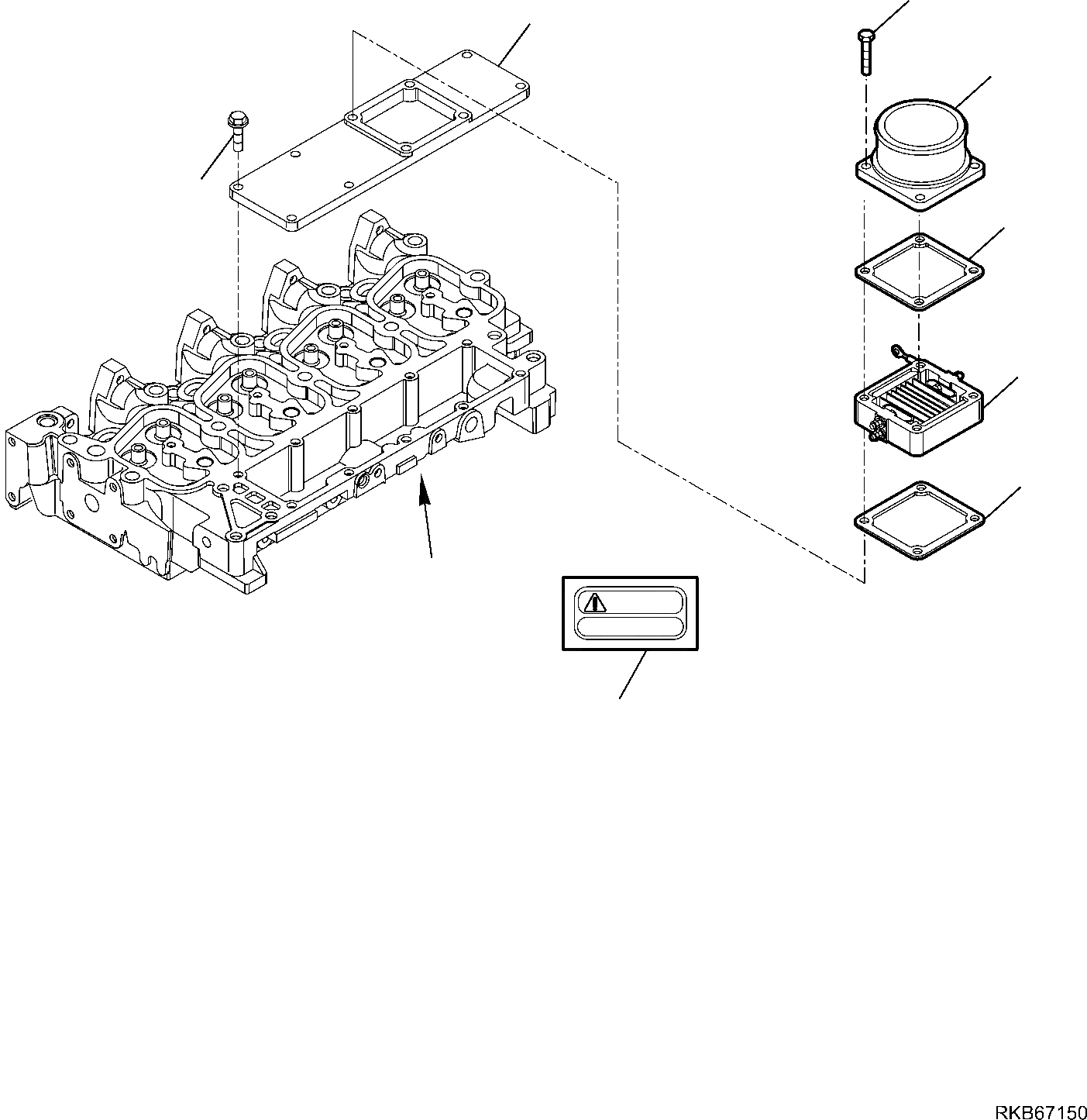 Схема запчастей Komatsu WB97R-5E0 - ТРУБОПРОВОД ВПУСКА ВОЗДУХА ДВИГАТЕЛЬ