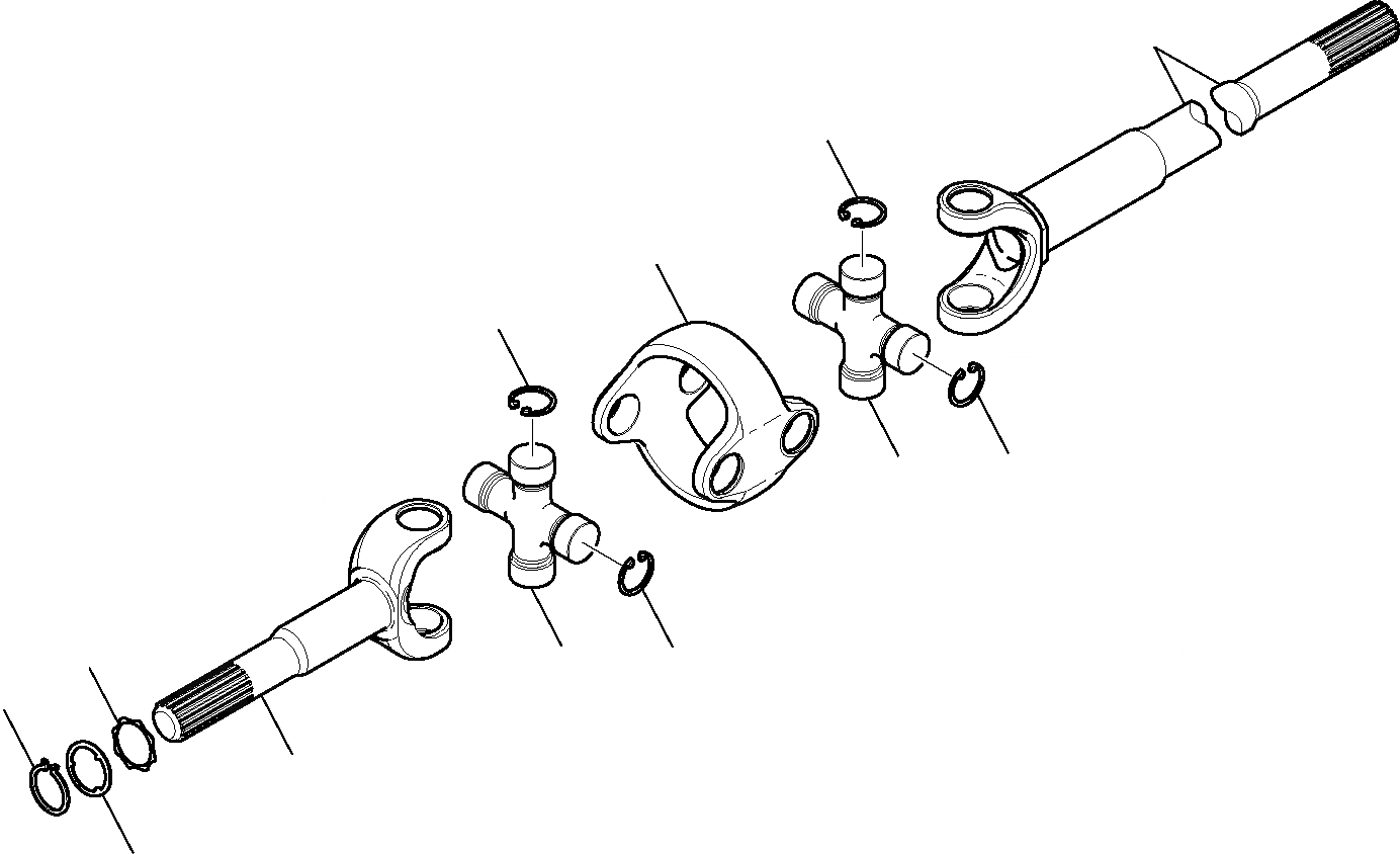 Схема запчастей Komatsu WB97S-5 - ПЕРЕДНИЙ МОСТ (/7) РАМА
