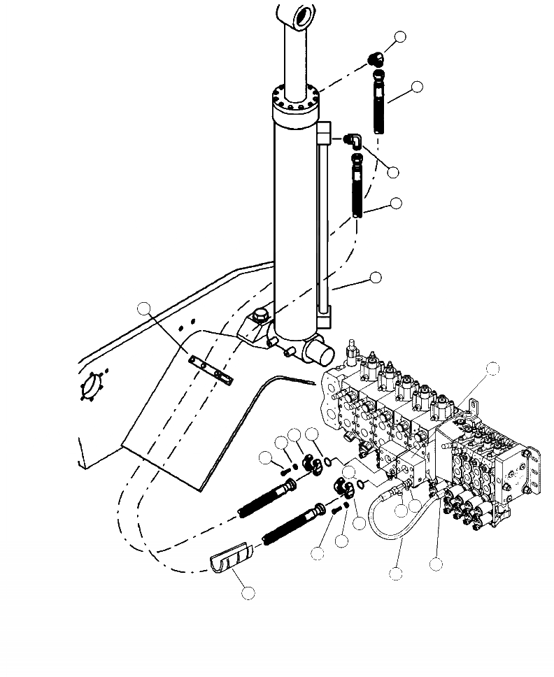 Схема запчастей Komatsu XT450L-2 - T-A ОСНОВН. УПРАВЛЯЮЩ. КЛАПАН - ОСНОВН. ГИДРОЛИНИЯ СТРЕЛЫ ОСНОВН. ЦИЛИНДР СТРЕЛЫ РАБОЧЕЕ ОБОРУДОВАНИЕ