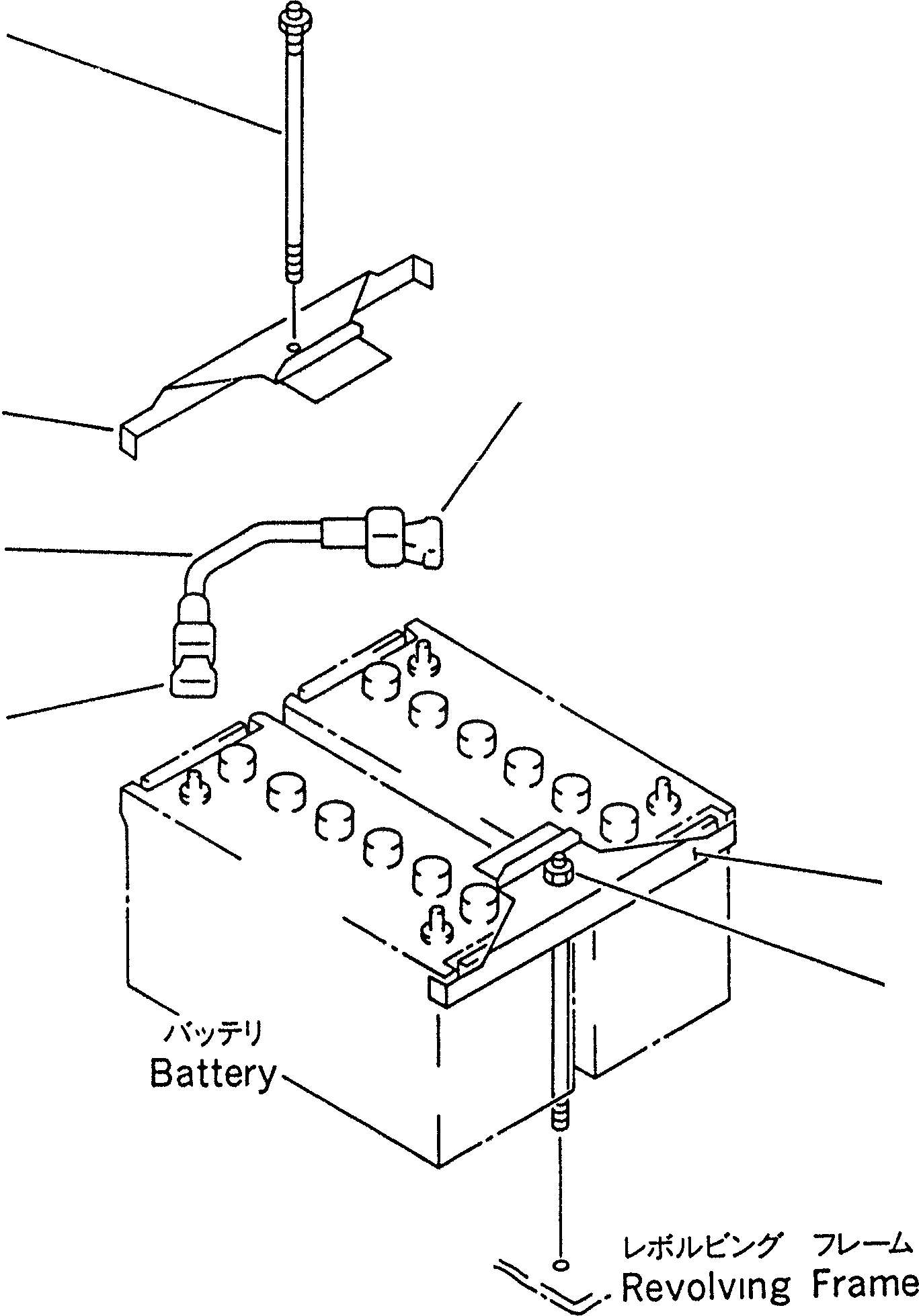 Схема запчастей Komatsu PC200-6S - БЕЗ АККУМУЛЯТОРА ЭЛЕКТРИКА