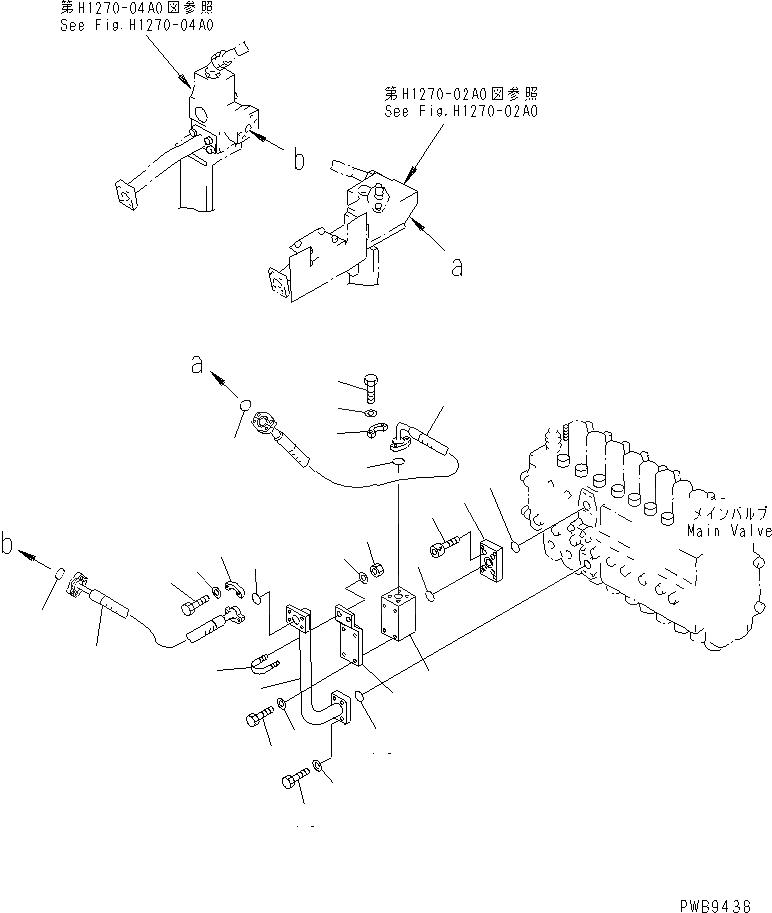 Схема запчастей Komatsu PC200-6S - НАВЕСНОЕ ОБОРУД-Е ( АКТУАТОР) (КЛАПАН) ГИДРАВЛИКА