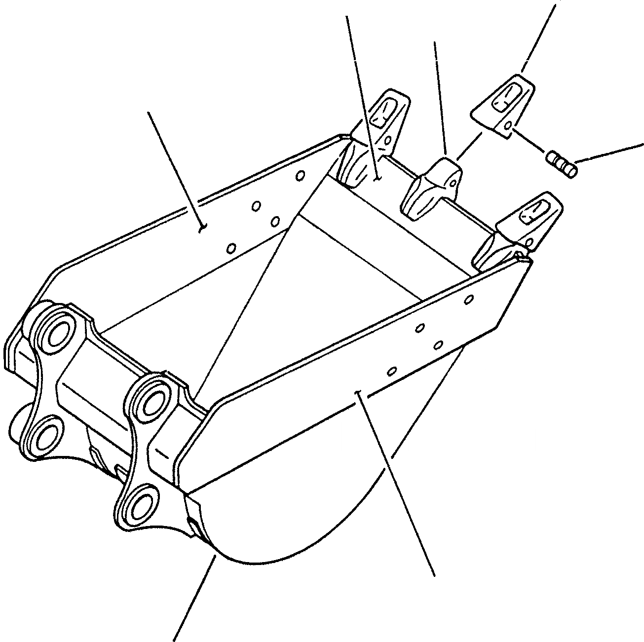 Схема запчастей Komatsu PC200-6S - КОВШ¤ .M (CECE .M)¤ 7MM (ГОРИЗОНТАЛЬН. ПАЛЕЦ) РАБОЧЕЕ ОБОРУДОВАНИЕ