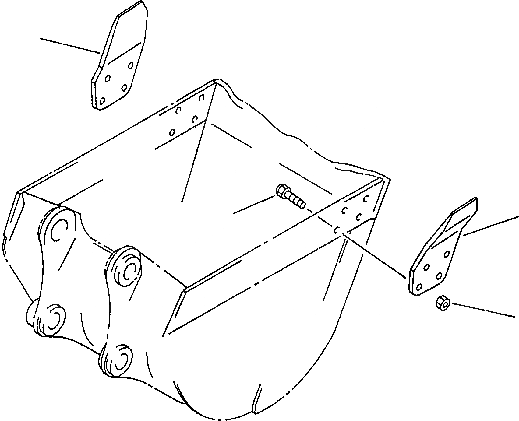 Схема запчастей Komatsu PC200-6S - БОКОРЕЗЫ (ДЛЯ КОВША) РАБОЧЕЕ ОБОРУДОВАНИЕ