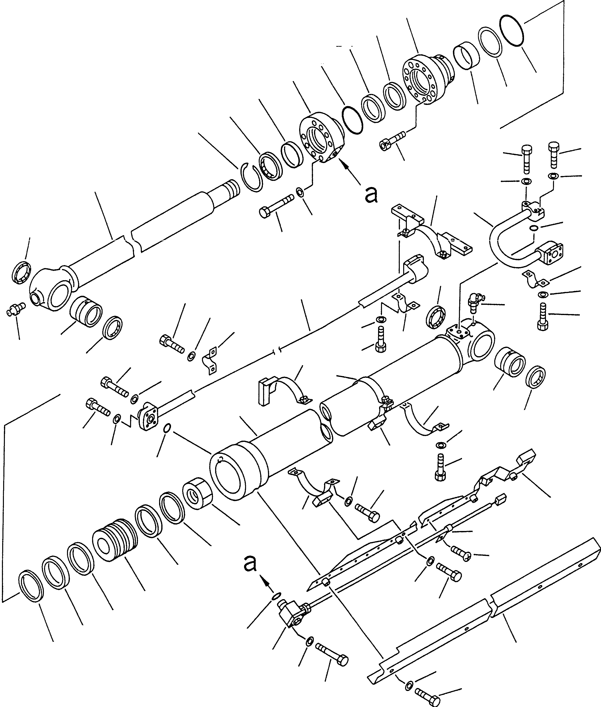 Схема запчастей Komatsu PC200-6S - ЦИЛИНДР КОВША (ДЛЯ .M РУКОЯТЬ И .9M РУКОЯТЬ) (С ДАТЧИКОМ) (УДЛИНН. GLEASING ТИП)(№C-) ОСНОВН. КОМПОНЕНТЫ И РЕМКОМПЛЕКТЫ