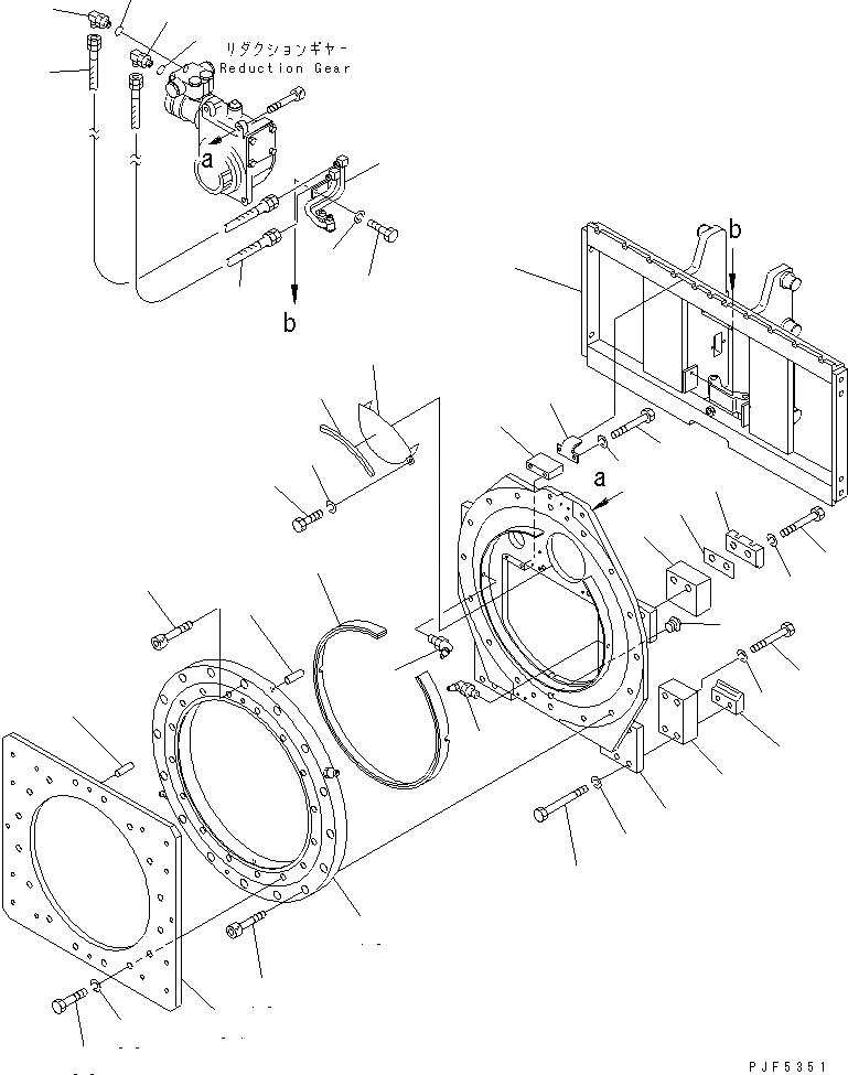 Схема запчастей Komatsu CBR303-1 - КРЕПЛЕНИЕ ОСНОВ. (ЗАДН. ПЛАСТИНА) ДЛЯ TFV МАЧТА (ВРАЩАЮЩ. ТИП КРЕПЛЕНИЕ ОСНОВ.)