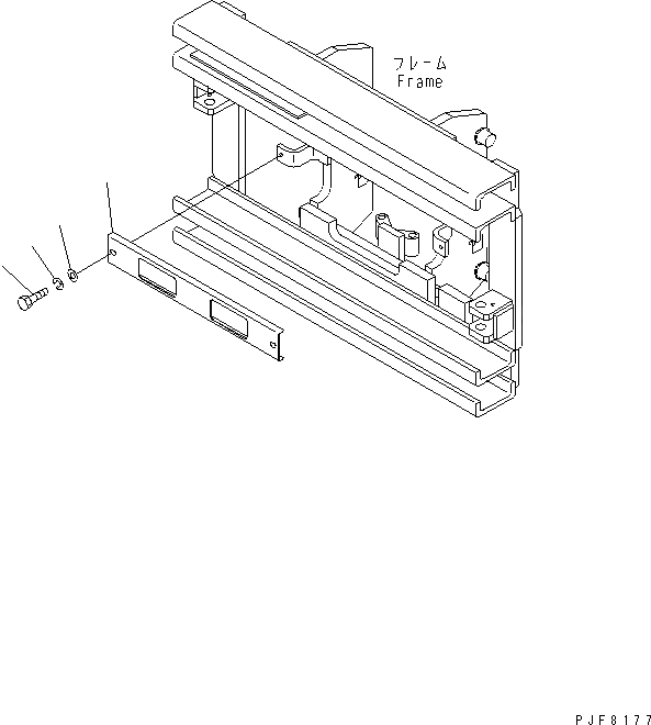 Схема запчастей Komatsu CBS157-2 - ПРОТЕКТОР ДЛЯ FFV МАЧТА (SHIFT ТИП КРЕПЛЕНИЕ ОСНОВ.)
