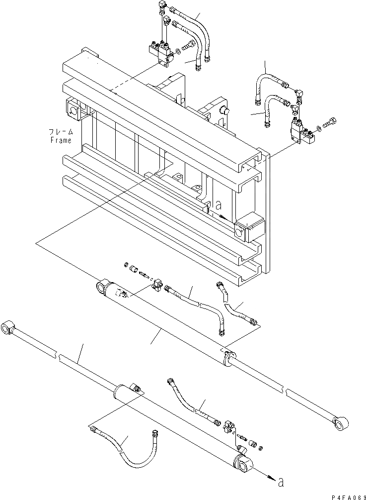 Схема запчастей Komatsu CBS359-1 - КРЕПЛЕНИЕ ОСНОВ. (ЦИЛИНДР И ШЛАНГИ) КРЕПЛЕНИЕ ОСНОВ.(SHIFT ТИП)(ДЛЯ TFV МАЧТА)