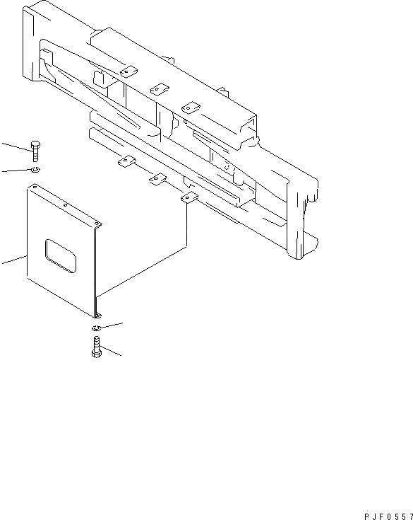 Схема запчастей Komatsu CBW156-1 - ПРОТЕКТОР BALE И MULTI КРЕПЛЕНИЕ (ДЛЯ ДВОЙН. МАЧТА)