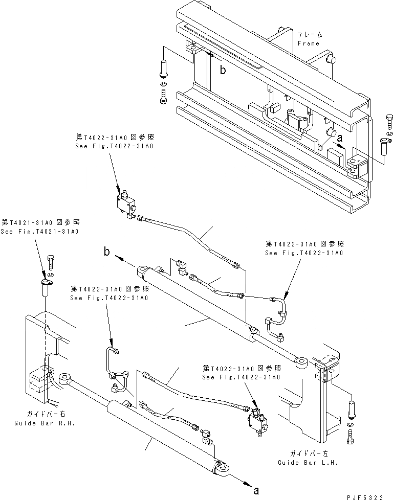 Схема запчастей Komatsu CBW253 - КРЕПЛЕНИЕ ОСНОВ. (ЦИЛИНДР И ШЛАНГИ) ДЛЯ TFV МАЧТА (INDEPENDENT STROKE ТИП КРЕПЛЕНИЕ ОСНОВ.)