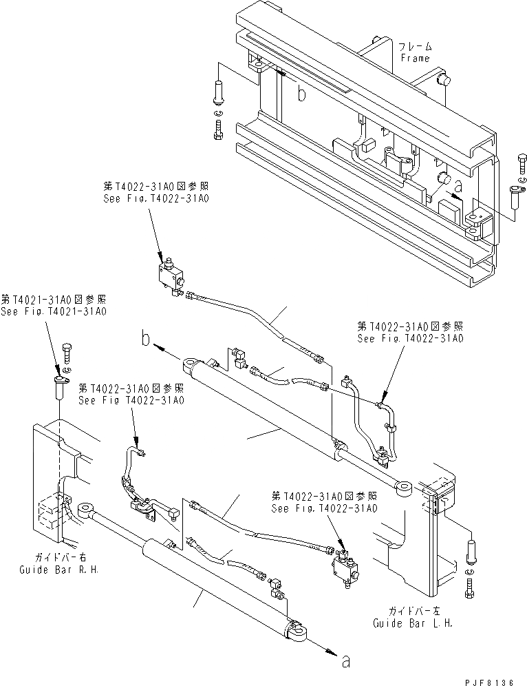 Схема запчастей Komatsu CBW254 - КРЕПЛЕНИЕ ОСНОВ. (ЦИЛИНДР И ШЛАНГИ) ДЛЯ TFV МАЧТА (INDEPENDENT STROKE ТИП КРЕПЛЕНИЕ ОСНОВ.)